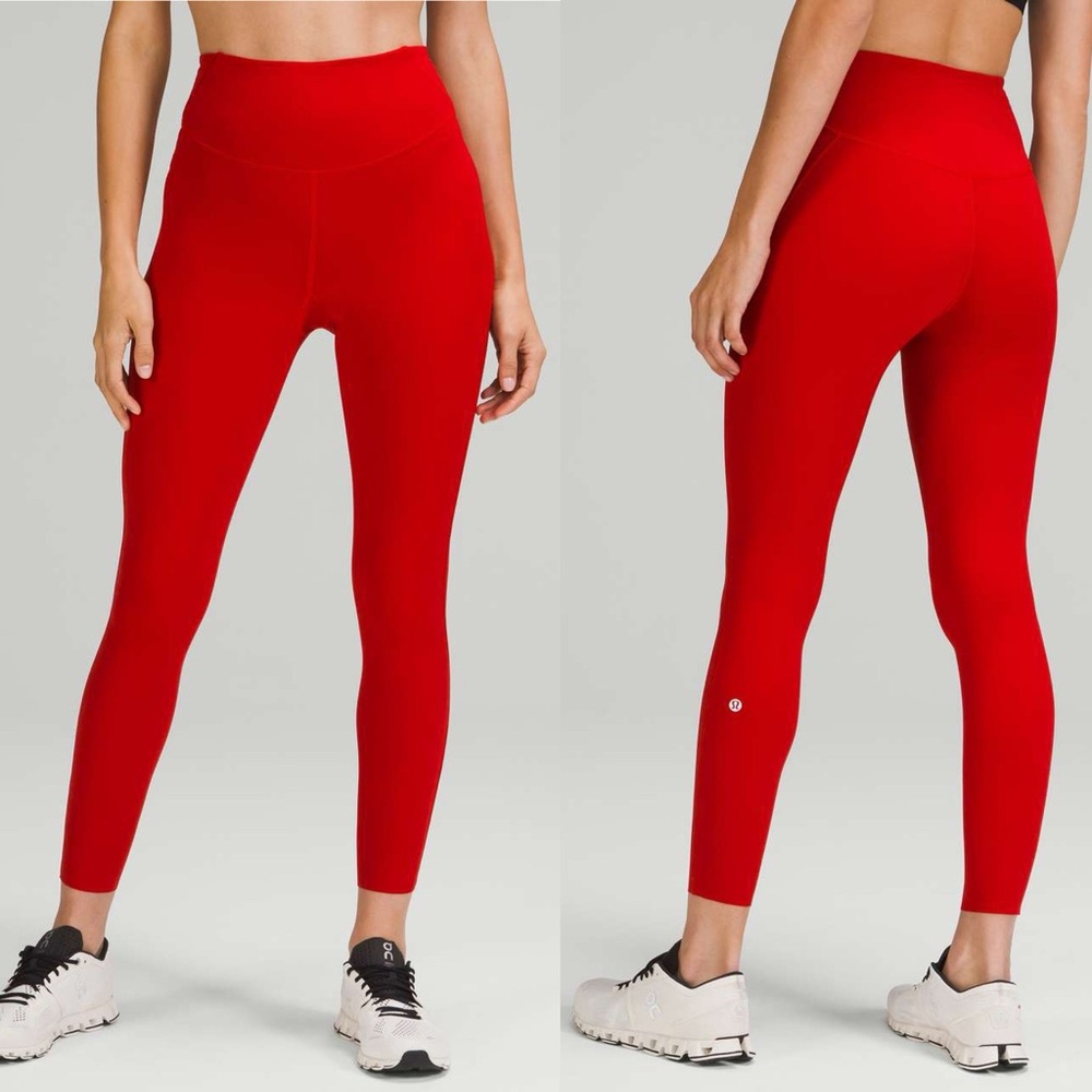 lululemon athletica Base Pace High-Rise Red Leggings